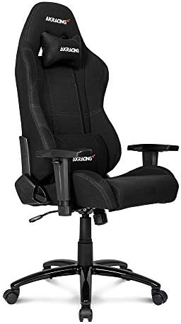 AKRacing Core Series EX-Wide Gaming Chair, Large, adjustable, fabric, BLACK