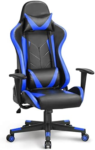 ZSCFG Executive Adjustable High Back Faux Leather Swivel Gaming Chair